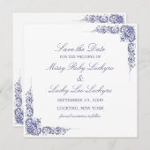 Elegante aankondiging van bewaar de datum (Voorkant / Achterkant)