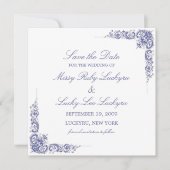 Elegante aankondiging van bewaar de datum (Voorkant)