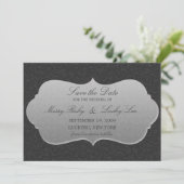 Elegante aankondiging van de bewaar-de-datum (Staand voorkant)