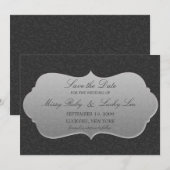 Elegante aankondiging van de bewaar-de-datum (Voorkant / Achterkant)