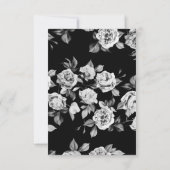 Elegante Aanpasbare Bloemige Bewaar de Datum Kaart (Achterkant)