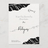 Elegante & aanpasbare bruidsuitnodiging postkaart uitnodiging briefkaart (Voorkant)