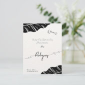 Elegante & aanpasbare bruidsuitnodiging postkaart uitnodiging briefkaart (Staand voorkant)