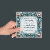Elegante Aanpasbare Downloadbare Parel Frame Feestdagenkaart