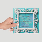 Elegante Aanpasbare Downloadbare Witte Frame Feestdagenkaart