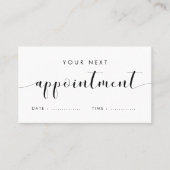 Elegante aanpasbare gezondheidsprofessional afsprakenkaartje (Voorkant)