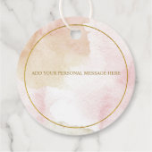 Elegante aanpasbare pastel "Bedankt" Opmerking Bedankjes Labels (Achterkant)