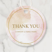 Elegante aanpasbare pastel "Bedankt" Opmerking Bedankjes Labels (Voorkant)