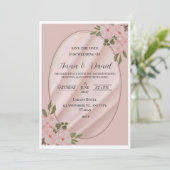 Elegante & Aanpasbare Premium Trouw Uitnodiging (Staand voorkant)