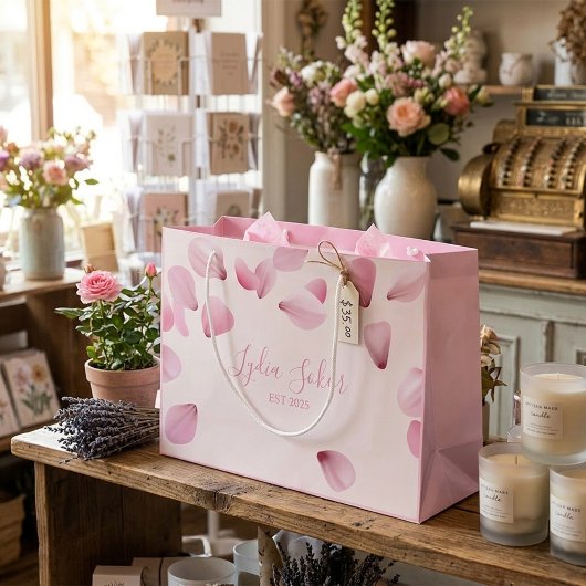 Elegante aanpasbare roze bloemblad cadeautas