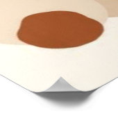Elegante Aanwezigheid | Moderne Abstracte Vrouweli Poster (Hoek)