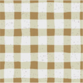 Elegante aardetinten bruin en beige plaid Scrapboo Sticker (Voorkant)