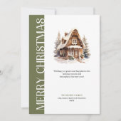 Elegante aardetinten Kerstkaart (Voorkant)