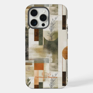Elegante Aardse Abstractie - Minimaal Natuur-Inspi iPhone 15 Pro Max Case