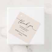 Elegante Aardse Boho Blush Trouw Dank Je Bedankjes Labels (In situ)
