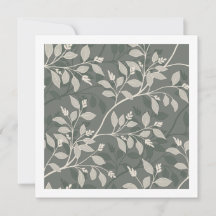 Elegante aardse botanische zwervende bladeren