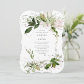 Elegante aardse groen Waterverf Kaart (Staand voorkant)