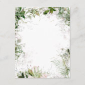 Elegante Aardse Groene Details Accommodaties Informatiekaartje (Achterkant)