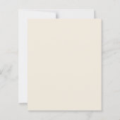 Elegante aardse neutrale budget bruiloft uitnodigi (Achterkant)