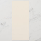 Elegante Aardse Neutrale Moderne Trouwdag Menu (Achterkant)