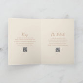 Elegante aardse neutralen QR-code moderne bruiloft (Binnen)