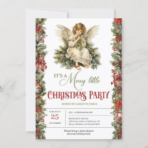 Elegante aardse tinten Christmas Victoriaans Angel Kaart