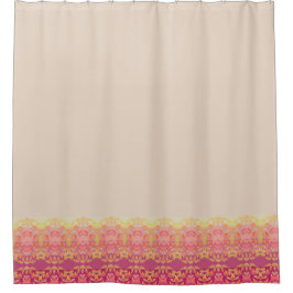 Elegante Abrikozenbloem Douchegordijn