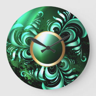 Elegante Abstracte 2 Wandklokken & Numerieke Optie