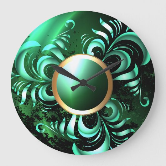 Elegante Abstracte 2 Wandklokken & Numerieke Optie (Voorkant)