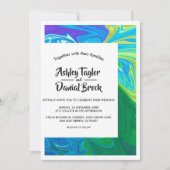 Elegante Abstracte beeldende kunst Modern Artistic Kaart (Voorkant)