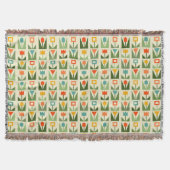 Elegante Abstracte Bloem lente Deken (Voorkant)