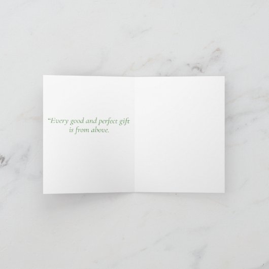 Elegante Abstracte Bloemenkruis doopuitnodiging (Binnen)