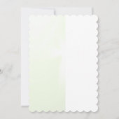 Elegante Abstracte Bloemenkruis doopuitnodiging Kaart (Achterkant)