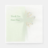 Elegante abstracte bloemenkruisdoop servet (Voorkant)