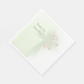 Elegante abstracte bloemenkruisdoop servet (Hoek)