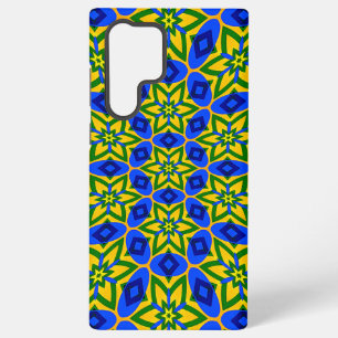 Elegante Abstracte Bloemenpatroon Samsung Galaxy Hoesje
