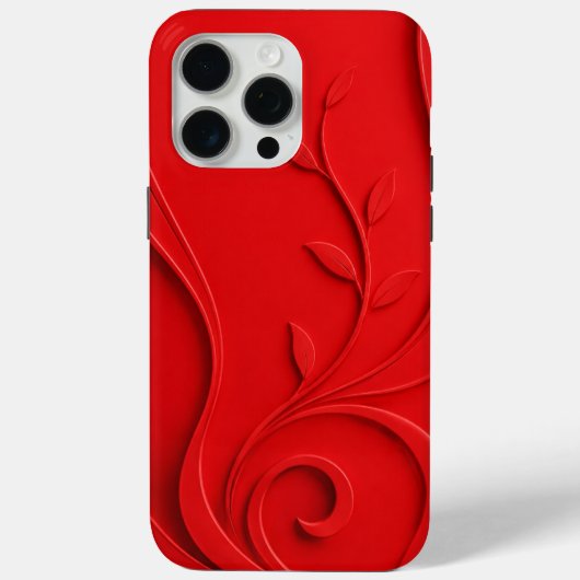 Elegante Abstracte Bloemige Premium Stijlvolle Case-Mate iPhone Case (Achterkant)