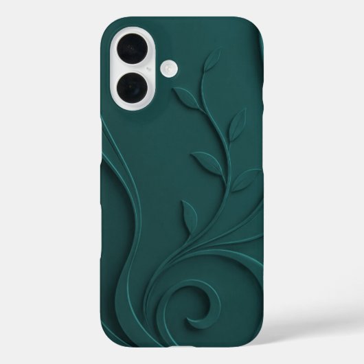 Elegante Abstracte Bloemige Premium Stijlvolle Case-Mate iPhone Case (Achterkant)