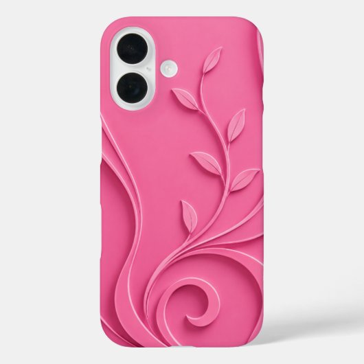 Elegante Abstracte Bloemige Premium Stijlvolle Case-Mate iPhone Case (Achterkant)