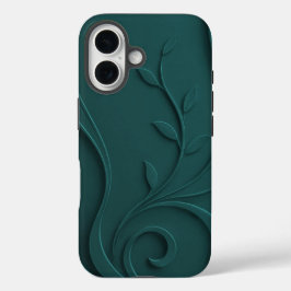 Elegante Abstracte Bloemige Premium Stijlvolle iPhone 16 Hoesje