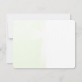 Elegante abstracte bloemkruis doop uitnodiging (Achterkant)