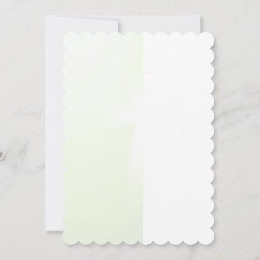 Elegante abstracte bloemkruis doop uitnodiging (Achterkant)