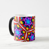 Elegante Abstracte bloemmotief Mok (Voorkant links)
