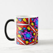 Elegante Abstracte bloemmotief Mok (Links)