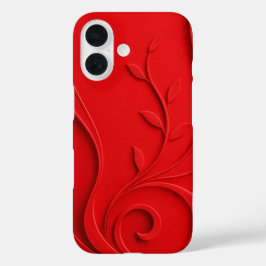 Elegante Abstracte Bloemrijke Premium Stijlvolle iPhone 16 Hoesje