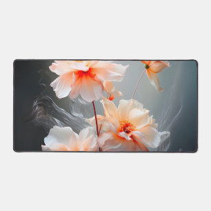Elegante Abstracte Blozende Bloem Nevelige Stroom Bureaumat