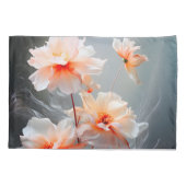 Elegante Abstracte Blozende Bloem Nevelige Stroom Kussensloop (Achterkant)