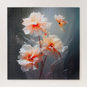 Elegante Abstracte Blozende Bloem Nevelige Stroom Legpuzzel