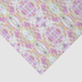 Elegante Abstracte Boho Art, kleurrijk pastelpatro Tissuepapier (Detail)