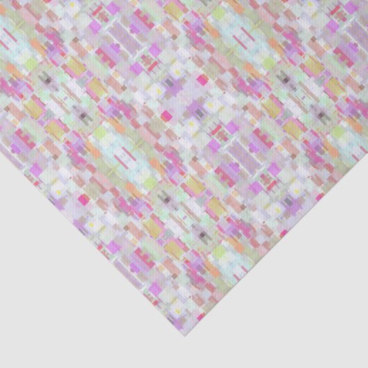 Elegante Abstracte Boho Art, kleurrijk pastelpatro Tissuepapier (Detail)